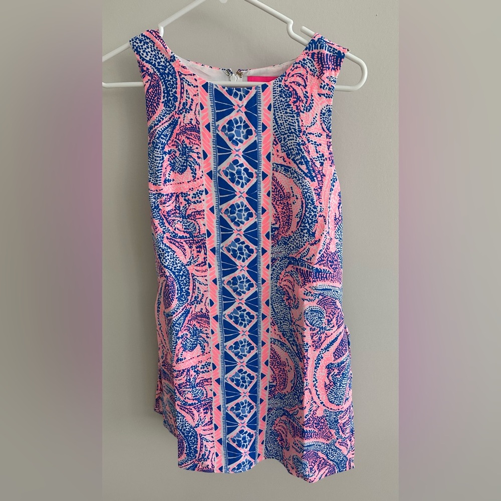 Lilly Pulitzer Donna Romper Coastal Blue